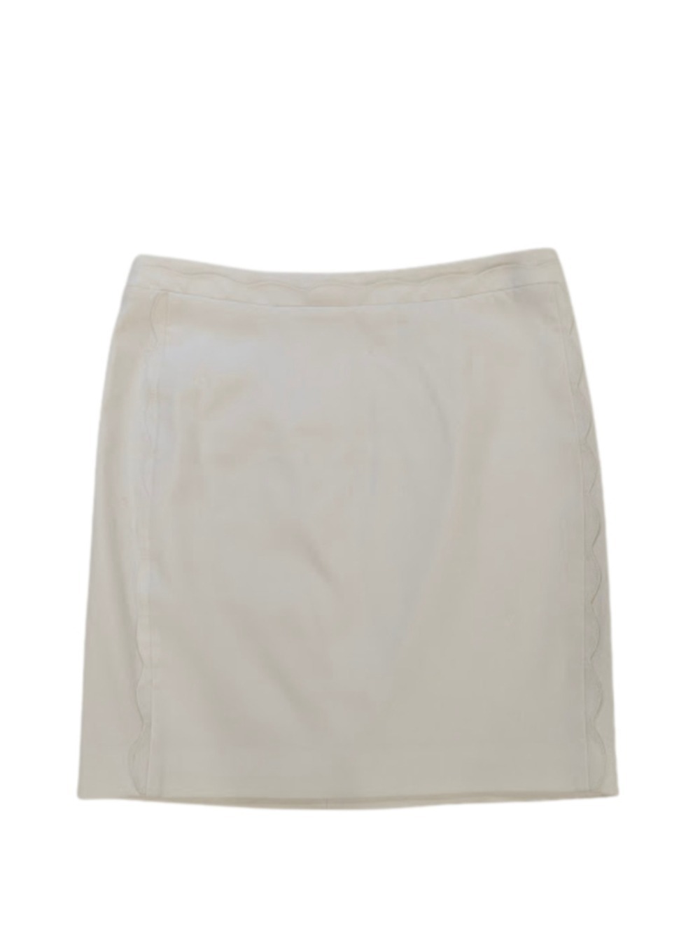 Banana Republic White Skirt Sz 6 Quiet Luxury Coastal Chic Clean Girl Minimalist